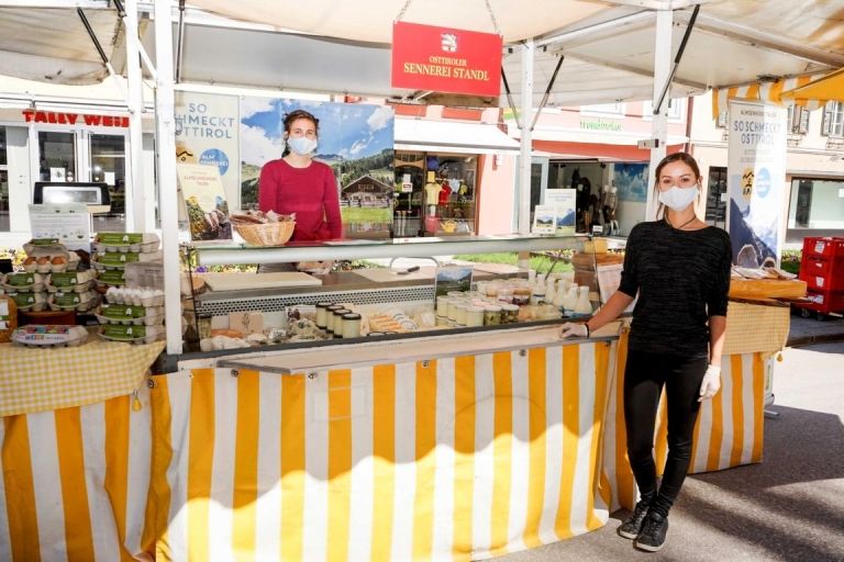 FFP2-Maskenpflicht am Lienzer Stadtmarkt