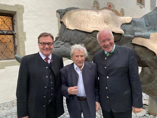LH G&uuml;nther Platter, K&uuml;nstler Jos Pirkner, Herwig von Staa