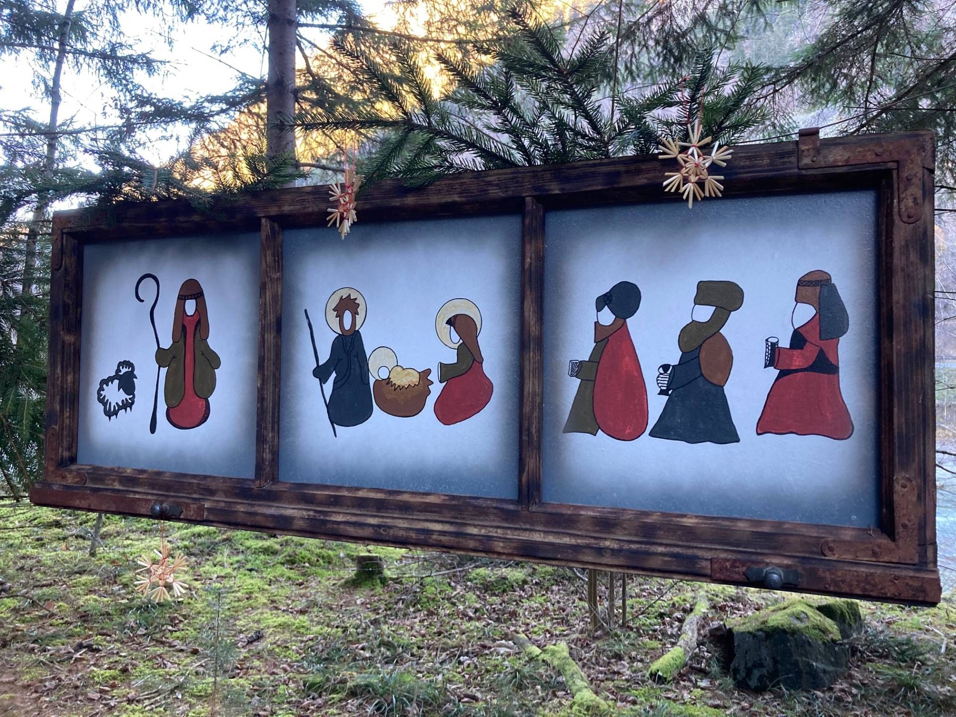 Ein paar Eindr&uuml;cke vom Krippenwanderweg in St. Johann im Walde ... alle Fotos: Stangl